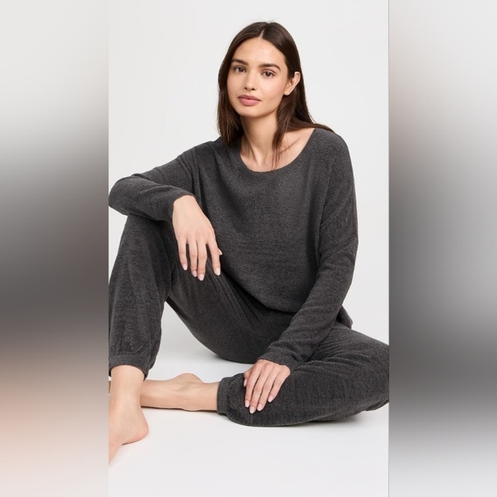 Barefoot Dreams Womens CozyChic Ultra Lite Slouchy Pullover Sweater, Size XS - Picture 9 of 11